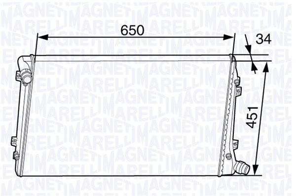 MAGNETI MARELLI Radiaator,mootorijahutus 350213143700